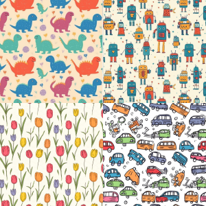Child Like Seamless Pattern - Midjourney Pattern