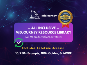 Full Shop Access - All Midjourney Prompts + Guides Bundle, Pro Prompt Engineering, Illustrations, Patterns, Logos, Graphics, Animals, Icons